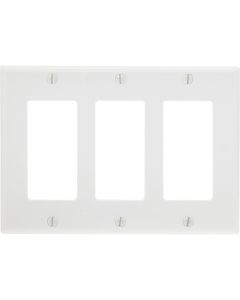 3-gang White Decora Plate