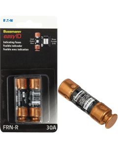 Bussmann 30A FRN-R Cartridge Heavy-Duty Time Delay Cartridge Fuse (2-Pack)