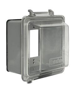 Southwire 31-In-1 Dual Gang Clear Non-Metallic While In-Use Extra-Duty Rated Multi-Use Cover