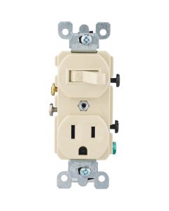 Leviton Ivory 15A Heavy-Duty Switch & Outlet