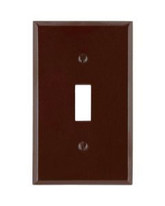 1 Gang Switch Wallplate Brown