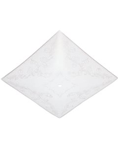 Westinghouse 12 In. White Square Floral Design Ceiling Diffuser