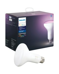 Philips Hue White & Color Ambiance 60W Equivalent BR30 Medium Base LED Floodlight Light Bulb