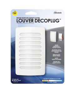 Westek White Dusk To Dawn LED Louver Decoplug Night Light