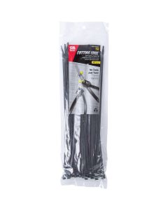 Gardner Bender Cutting Edge 11 In. x 0.169 In. Black Nylon Self-Cutting Cable Tie (50-Pack)