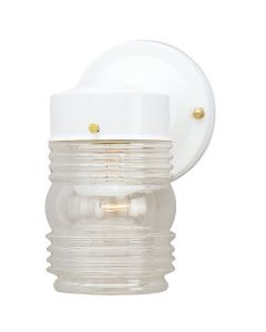 Home Impressions White Incandescent Type A Outdoor Wall Light Fixture