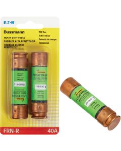 Bussmann 40A FRN-R Cartridge Heavy-Duty Time Delay Cartridge Fuse (2-Pack)