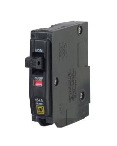 Square D QO 15A Single-Pole Standard Trip Circuit Breaker