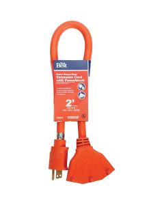 Do it Best 2 Ft. 12/3 Extension Cord with Powerblock