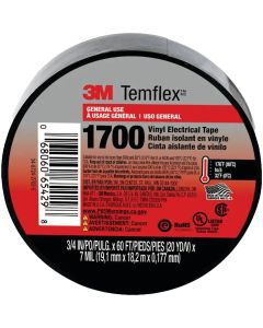 3M Temflex 1700 General Purpose 3/4 In. x 60 Ft. Electrical Tape