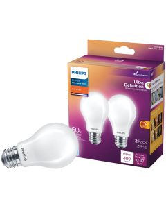 2pk 60w A19 Sw Led Bulb