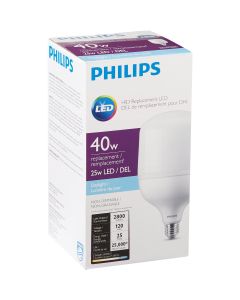 Philips 40W HID Equivalent Frosted T-Shape Medium Base LED High-Intensity Replacement Light Bulb