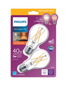 2pk 40w A19 Wg Led Bulb