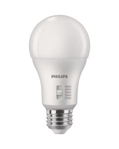 Philips 100W Equivalent 5 CCT A19 Medium Dimmable LED Light Bulb (2-Pack)