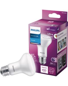 Philips Ultra Definition 45W Equivalent Daylight R20 Medium Dimmable LED Floodlight Light Bulb