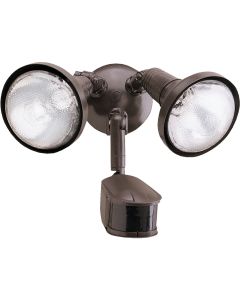 Halo Bronze Motion Sensing Dusk To Dawn Incandescent Floodlight Fixture