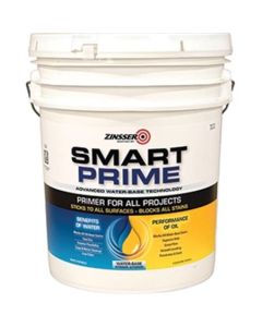 5 Gal Zinsser 249728 White Smart Prime Water-Based Interior/Exterior Primer/Sealer