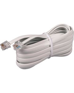 RCA 15 Ft. White Phone Cord