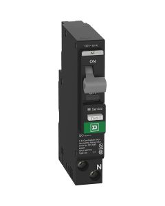 Square D QO 15A Single-Pole CAFCI Mini Dual Function Circuit Breaker