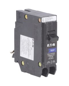 Eaton BR 15A Single-Pole AFCI/GFCI Circuit Breaker