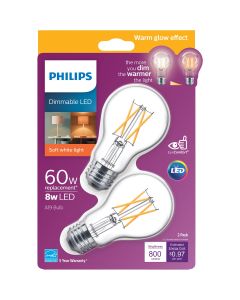 2pk 60w A19 Wg Led Bulb