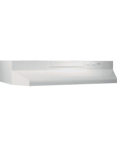 Broan F40000 Series 36 In. Convertible White Under-Cabinet Range Hood