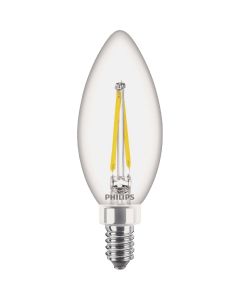 Philips Ultra Definition 40W Equivalent B11 LED Candelabra Base Daylight Light Bulb (3-Pack)