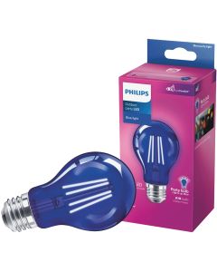 Philips Blue A19 Medium 4W Indoor/Outdoor LED Decorative Party Light Bulb