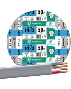 Southwire 50 Ft. 14 AWG 3-Conductor UFW/G Electrical Wire