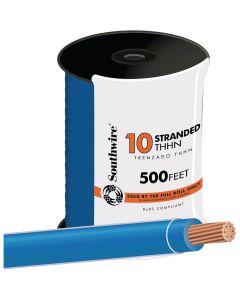 Southwire 500 Ft. 10 AWG Stranded Blue THHN Electrical Wire