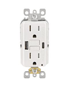 Wht 15agfcia/Cusb Outlet