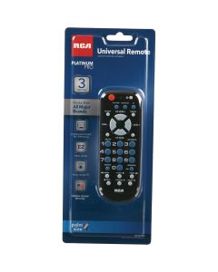 RCA 3-Device Universal Black Remote Control