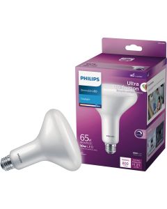 Philips Ultra Definition 65W Equivalent Soft White BR40 Medium Dimmable LED Floodlight Light Bulb