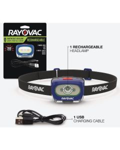 Rayovac 200 Lm. LED Rechargeable Headlamp