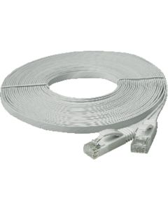 RCA 50 Ft. CAT-6 White Flat Network Cable