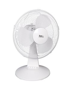 Best Comfort 16 In. 3-Speed Gray & White Oscillating Table Fan