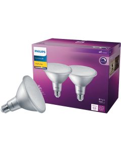 Philips 45W Equivalent Bright White PAR38 Medium Dimmable LED Floodlight Light Bulb (2-Pack)