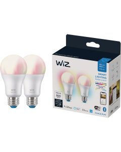 Wiz 60W Equivalent Smart A19 LED Light Bulb (2-Pack)