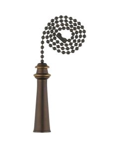 Westinghouse 12 In. Oil Rubbed Bronze Pull Chain with Trophy Ornament