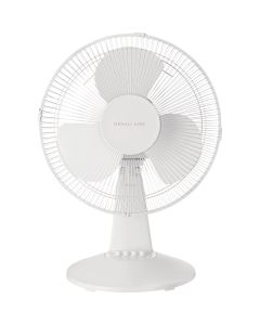 Denali Aire 12 In. 3-Speed White Oscillating Table Fan