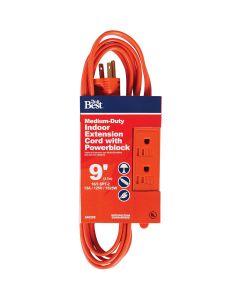 Do it Best 9 Ft. 16/3 Triple Tap Extension Cord