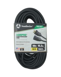 Southwire AgriPro 50 Ft. 12/3 Heavy-Duty Farm Extension Cord