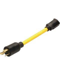 Coleman Cable 9 In. 15A 600V Twist Lock Adapter Cord