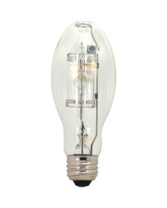 Satco 175W Clear ED17 Medium Metal Halide High-Intensity Light Bulb