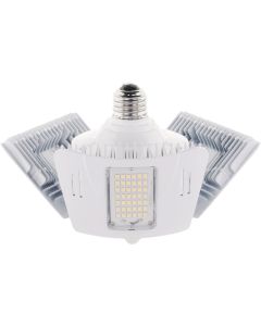 Satco Nuvo 175W HID Equivalent Corn Cob Medium Base Multi-Beam LED High-Intensity Replacement Light Bulb with Motion Sensor