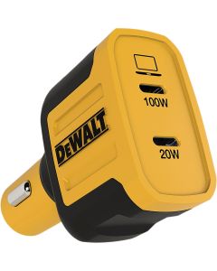 DEWALT 120W 2-Port PPS PD Car Charger