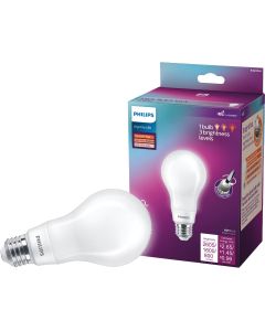 Philips BrightDial 150/100/60W Equivalent Soft White A21 Medium LED Light Bulb