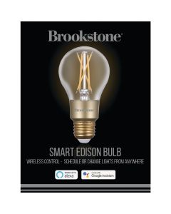 Brookstone 40W Equivalent Color Temperature Changing A19 Medium Dimmable LED Smart Light Bulb