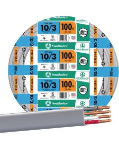 Southwire 100 Ft. 10 AWG 3-Conductor UFW/G Electrical Wire