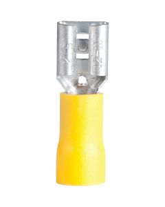 Gardner Bender 12 to 10 AWG Female Yellow Vinyl-Insulated Barrel Disconnect (100-Pack)